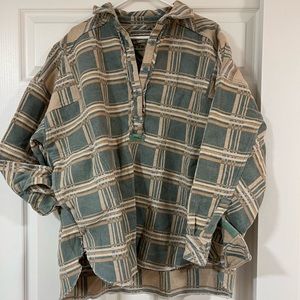 Free People We The Free Arizona Sky Jacquard Plaid Shirt